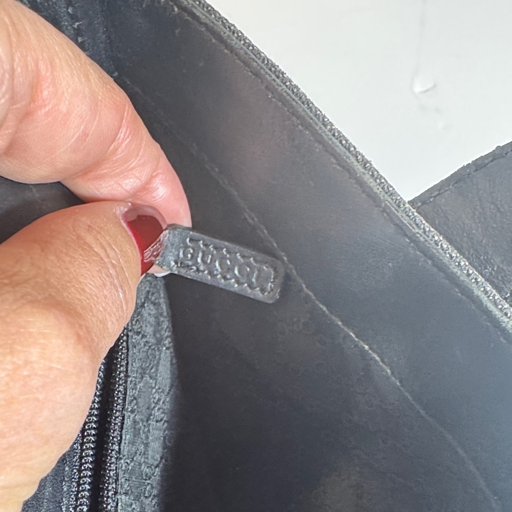 Black Denim Gucci Tote Bag - Picture 9 of 16